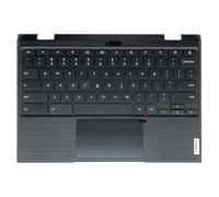 LTPRPTS Teclado reposamuñecas de repuesto para laptop con cámara web, panel táctil, parte de montaje para Lenovo Chromebook 300e 2nd Gen 81MB (FF26) 5CB0T79500 5CB1D01489 SN21B82736, color negro