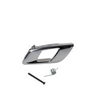 LTQSIV Embellecedor De Manija Interior De Puerta Gris Y Negro Para Ford Para Ranger T6 2012-2021 Y Para Everest 2015-2021(Chrome Left)