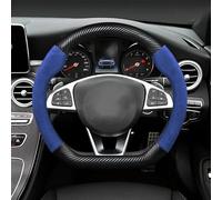 LTQSIV Funda Volante Coche para Mercedes para Benz AMG A B C E S-Class W221 GLA GLB GLC CLA CLS 38cm Funda para Volante De Coche Accesorios para Coche(Azul)