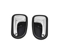 LTQSIV Manija Interior De Puerta Para Ford Para Ranger Y Para Lynx, Color Negro Y Cromado.(1 Pair)