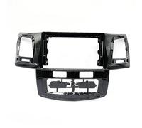 LTQSIV Montaje Autoradio Marco Adaptador Panel De Radio para Coche De 9 Pulgadas para Toyota para Fortuner para Hilux para Vigo 2007-2015 Kit Instalación Panel Radio Android(Wooden MT Frame)