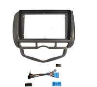 LTQSIV Montaje Autoradio Marco Fascia Radio Coche 2 DIN para Jazz para City para FIT 2002-2008 Audio Estéreo para Automóvil Panel DVD Kit Tablero Marco Soporte Consola Central(Frame-RHD-Cord)