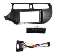 LTQSIV Montaje Autoradio Marco Fascia Radio Coche 9 Pulgadas para KIA para Rio 2012 Reproductor Audio Estéreo para Automóvil, Panel DVD Kit Tablero Marco Soporte Consola Central(Left- Cord)
