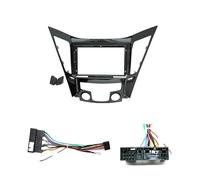 LTQSIV Montaje Autoradio Marco Fascia Radio De 9 Pulgadas para Hyundai para Sonata 8th Generación 2011-2015 Marco DVD Kit Instalación De Molduras para Tablero Estéreo(Frame A Cable01)