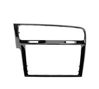 LTQSIV Montaje Autoradio Marco Marco Decorativo para Radio Coche 8 9,2 Pulgadas Color Negro Piano Gris Fibra Carbono con Pantalla Táctil Embellecedor para VW para Golf 7 7.5(9.2 Inch Piano Black)