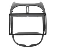 LTQSIV Montaje Autoradio Marco Marco para Salpicadero Coche 9 Pulgadas 2 DIN Marco para DVD Radio Panel Navegación para Peugeot 206 2000-2010 2 DIN Android(Frame)