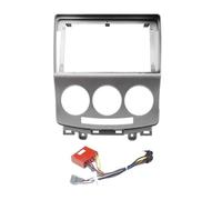 LTQSIV Montaje Autoradio Marco Panel Frontal para Radio De Coche 2 DIN 9 Pulgadas para Mazda para BT-50 2000 2010 DVD GPS MP5 Kit Instalación Salpicadero(AT Frame Cable)