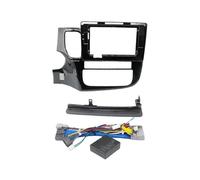 LTQSIV Montaje Autoradio Marco Radio Coche De 9/10 Pulgadas para Mitsubishi para Outlander 2014-2019 Reproductor Estéreo Android Unidad Principal 2 DIN Panel De Marco De Tablero(10Inch LHD withcable)
