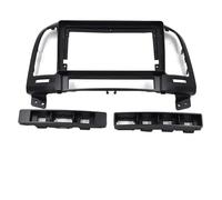 LTQSIV Montaje Autoradio Marco Radio De Coche 2 DIN con GPS, Marco Panel De Fascia De Plástico Cable para Hyundai para Santa Fe IX45 2006-2012 Kit Montaje En Tablero(Frame)