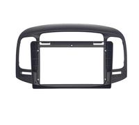 LTQSIV Montaje Autoradio Marco Radio De Coche 2 DIN De 7/9 Pulgadas con Marco Cable De Plástico ABS para Hyundai para Accent 2008-2012 Kit De Montaje En Tablero(9 Inch Black)