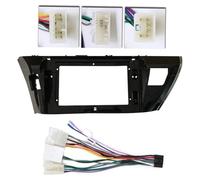LTQSIV Montaje Autoradio Marco Radio De Coche 2DIN 10,1 Pulgadas para Toyota para Corolla para Levin 2013-2018 Panel Estéreo Instalación En Tablero Marco CD DVD Doble DIN(Frame-Cord)