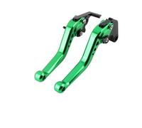 LTQSIV Motocicleta Palancas Freno Accesorios para Motocicletas, Manijas Palanca Embrague De Freno Cortas para Kawasaki para Ninja ZX6R ZX-6R ZX-636 ZX636R ZX-6RR 2005-2006 (Verde)