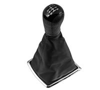 LTQSIV Para Ford Para Focus Para Mondeo MK2 MK3 S-MAX C-MAX Para Mustang Para Fiesta Para Galaxy Para Transit Pomo Palanca Cambios Tapa Funda Polaina(6 Speed Black)