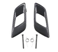 LTQSIV Para Ford Para Ranger T6 2012-2021 Y Para Everest 2015-2021 Moldura Interior De La Manija De La Puerta, Gris Y Negra.(1 Pair Carbon Fibre)