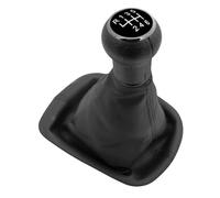 LTQSIV Para VW Para Passat B5 3B 1996-2005 5/6 Velocidades Pomo De Cambio De Marchas Palanca De Cambios Funda De Cuero Negra(6 Speed)