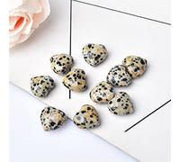 LTRAJUYNH 10Pcs Crystal Rose Quartz Heart Stone Amethyst Tigers Eye Home Decor Crafts Love Gems DIY Gift (Color : Balmatin, Size 10pcs)