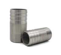 LTRAJUYNH 1PC 1" BSPT Male x Hose Barrel Nipple Coupler SS304 Stainless Steel Fitting 32mm Pipe Fitting