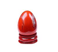 LTRAJUYNH 1pcs Crystal Egg Jewelry Quartz Magic Sphere Home Decor Ore Gift (Color : Red Jasper)