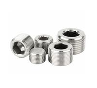 LTRAJUYNH 3pc M14x2 Metric Male 304 Stainless Steel Countersunk End Internal Hex Head Socket