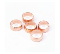 LTRAJUYNH 5pcs Fit 15mm O/D TubeCopper Compression Sleeves Compression Fitting Sleeve Ferrule Ring
