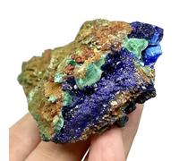 LTRAJUYNH Azurite Raw Crystals, Crystal for Decoration, Rough Stones for Tumbling, Cabbing,Ornament,200~300g