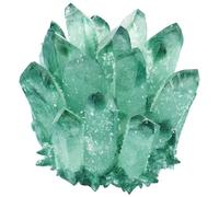 LTRAJUYNH Beautiful Crystal Cluster Green Ghost Ornament for Home Wedding Decoration (Size : 300-400g)