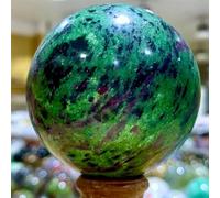 LTRAJUYNH Beautiful Ruby in Zoisite Gemstone Crystal Sphere Ball Ornaments (Size : 1300-1400g)