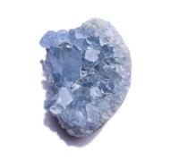LTRAJUYNH Blue Celestite Crystal Geode Cluster Irregular Celestine for Home Decor,100~200g