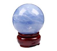 LTRAJUYNH Blue Decorative Balls Celestite Crystal Ball Large Crystals Sphere Sculpture Home Decoration Fengshui Divination, and,3.5~4cm