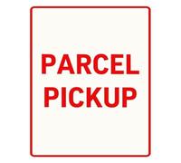 LTRAJUYNH Courier Pickup Designated Sign 12x8 Inch | Helps reduce lost packages by marking drop off point