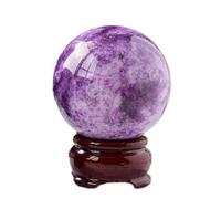 LTRAJUYNH Crystal Ball, Purple Cloud, Quartz, Sphere Stone, Home Decor Collections,65mm