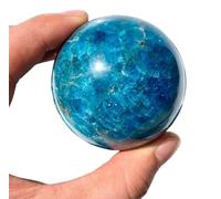 LTRAJUYNH Crystals Sphere Blue Apatite Quartz Ball Specimens Crystal Feng Shui for Home Office and Balancing,30~40mm