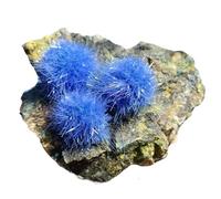 LTRAJUYNH Cúmulos de Cristal azurita Azul en Forma Aguja (310-500 g)