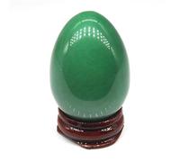LTRAJUYNH Egg Shaped Gemstone Stones Crystals Agates Quartzs Polished Craft Trinket Furnishing Decoration (Color : Green Aventurine1)