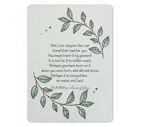 LTRAJUYNH Leaves Of Grass Metal Sign Whitman 12x8 Inch | Green leaf wreath poetry quote aluminum wall decor for library classroom inspirational plaque