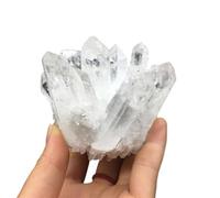 LTRAJUYNH Rock Crystal Clear Quartz Cluster Gemstone Geode Irregular Ornament for Home Decoration,800-1000g