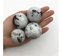LTRAJUYNH Stone 1PC White Moonstone Ball Sphere Crystal Raw Quartz Crystals(45-50mm)