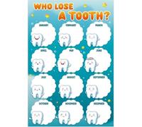 LTRAJUYNH Tooth Fairy Lost Tooth Record Chart Poster Modern Minimalist Wall-Art Canvas Print for Farmhouse Room(Unframed,16x24inch(40x60cm))