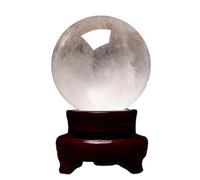 LTRAJUYNH White Crystal Ball Ornaments Stone Seven Star Array Home Office Living Room Bedroom Decoration,11cm