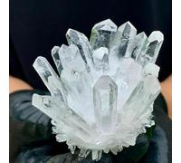 LTRAJUYNH White Transparent Quartz Crystal Cluster ? Home Office Degaussing Decoration Gem Ornaments (Size : 100-150g)