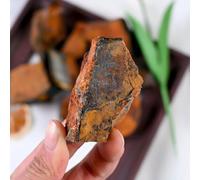 LTRAJUYNH Yellow-Blue Tiger Eye Stone Irregular Aromatherapy Fish Tank Flower Pot Decorative Crystal Ornaments,200g