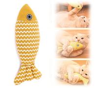 LTSQIN Juguetes para Gatos Pez,Catnip Toys Juguete Interactivo Hierba Gatera Cute Fish Shaped Cat Toys, Are Indoor Cat Exercise Interactive Kicking Toys, Soft and, Suitable for All Breeds of Cats