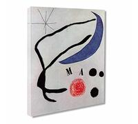 Ltt-Ydd-Ccl Joan Miro《poema yo》Cuadros decoracion salon Dormitorios Póster de Arte Decor Colgante para Paredes de Sala, Dormitorios Listos para Colgar(30x40cm-12x16inch-Enmarcado)