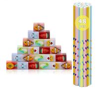 lttorjf 48 pcs Lapices con Gomas Niños Regalo, 24 Gomas Divertidas para Niños + 24 Lápices Triangulares para Niños, Kawaii de Animales Gomas para colegio, bautizo, Niños Favores, Navidad regalo