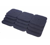 Sin marca Esponja Carbono de Filtro de reemplazo para Catit Hooded con Jumbo Pan de Gato Codes 50695, 50696, 50700, 50701, 50702 (12 Piezas)