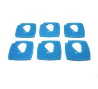 LTWHOME Estera de Filtro Esponja de filtrado Gruesa de Color Azul de reemplazo para Eheim Professional 3e 2076/2078/450/700/600T (6 Piezas)