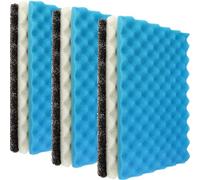 LTWHOME Juego de esponja de filtro de espuma para estanque de pescado, 430 mm x 280 mm, medios de 3 grados, 17 pulgadas x 11 pulgadas (paquete de 3 juegos)