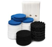 LTWHOME - Juego de filtros de Espuma, filtros Finos, filtros de Carbono, filtros de bioespuma y Almohadillas de Pulido para Fluval FX5 (Pack de 42)