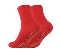 LTWOTEJNG Calcetines de neopreno de invierno calentados calcetines cálidos pies fríos cómodos calcetines calefactados jabalí (rojo, talla única)