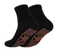 LTWOTEJNG Calcetines de neopreno para invierno, calentados, cálidos, pies fríos, cómodos, con calefacción, jabalí (negro, talla única)